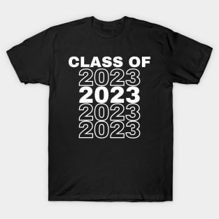 Class Of 2023. Simple Typography Black 2023 Class Of/ Graduation Design. T-Shirt